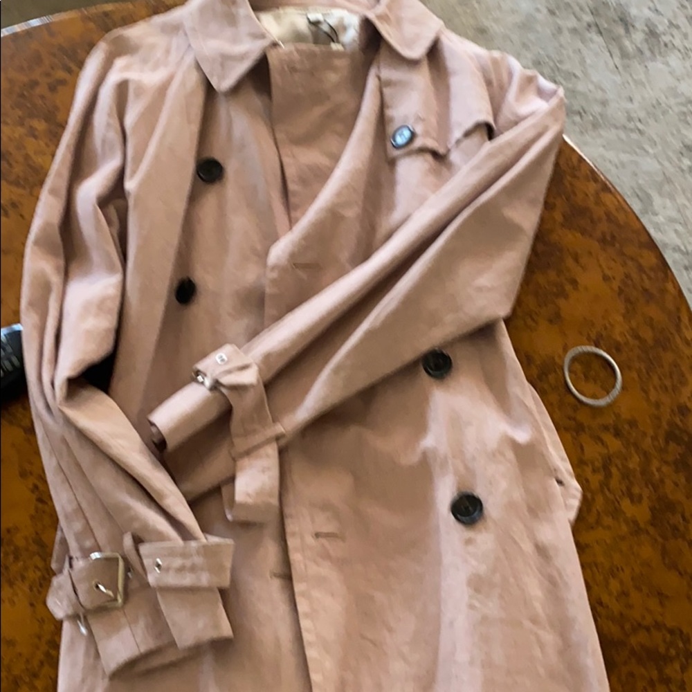 Marc Jacobs NWT cotton trench coat 🧥 lilac 2-4 - Picture 6 of 9